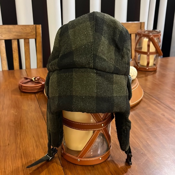 Stetson Winter Trapper Earflap Hat Cap new plaid check Hunting Mens Size Large - Picture 4 of 15